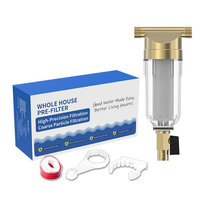 🚰 50% OFF NOW! 🔧 Whole-House Sediment Pre-Filter – Transparent Housing, Stainless Steel & Easy Install – Protects Taps, Showers & Appliances 🏠