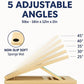 🦵 50% OFF NOW! 🛡️ Wooden Slant Board – 5-Level Adjustable, Non-Slip & Foldable – For Calf Stretching, Balance & Core Training 💪