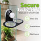 🦎 Double Reptile Feeding Ledge with Bowls – Secure Suction Hold & Removable Cups
