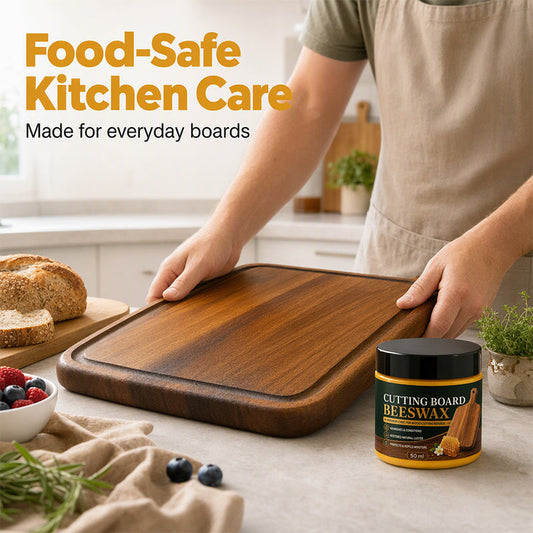 🐝 Food-Safe Cutting Board Conditioner – Nourishing, Non-Greasy & Protective