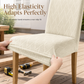 🛋️ Stretch Jacquard Dining Chair Cover – High-Elasticity Fabric, Textured Woven Pattern & Universal Fit