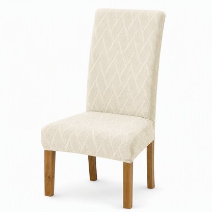 🛋️ Stretch Jacquard Dining Chair Cover – High-Elasticity Fabric, Textured Woven Pattern & Universal Fit