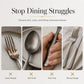 🍴 4-Piece Stainless Steel Flatware Set – Mirror Finish & Resilient Build