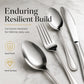 🍴 4-Piece Stainless Steel Flatware Set – Mirror Finish & Resilient Build
