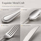 🍴 4-Piece Stainless Steel Flatware Set – Mirror Finish & Resilient Build