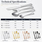 🍴 4-Piece Stainless Steel Flatware Set – Mirror Finish & Resilient Build
