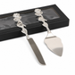🎂 Exquisite Metal Alloy Cake Knife & Server Set – Vintage Floral, Sturdy & Elegant
