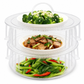 🍱 LIMITED‑TIME 50% OFF! ♨️ Multi-Layer Stackable Microwave Food Cover – Splatter Protection, Moisture Retention & Stackable Design 🍽️