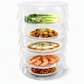 🍱 LIMITED‑TIME 50% OFF! ♨️ Multi-Layer Stackable Microwave Food Cover – Splatter Protection, Moisture Retention & Stackable Design 🍽️