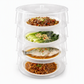 🍱 LIMITED‑TIME 50% OFF! ♨️ Multi-Layer Stackable Microwave Food Cover – Splatter Protection, Moisture Retention & Stackable Design 🍽️