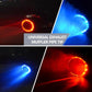 🔥 50% OFF NOW! 🚗 LED Exhaust Muffler Tip – Fire-Breathing Effect, Carbon Fiber Sleeve & Universal Bolt-On Fit – Red/Blue Light 💨