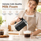 ☕ 50% OFF NOW! 🥛 Electric Milk Frother – Hot & Cold Foam, Magnetic Whisk & Cafe Quality – 400W for Lattes, Cappuccinos & More 🍶