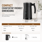 ☕ 50% OFF NOW! 🥛 Electric Milk Frother – Hot & Cold Foam, Magnetic Whisk & Cafe Quality – 400W for Lattes, Cappuccinos & More 🍶