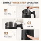 ☕ 50% OFF NOW! 🥛 Electric Milk Frother – Hot & Cold Foam, Magnetic Whisk & Cafe Quality – 400W for Lattes, Cappuccinos & More 🍶