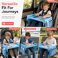 🚗 50% OFF NOW! 🎨 Kids Car Seat Travel Tray – Drawing Board & Storage Organizer – Stable Desk for Long Drives ✏️