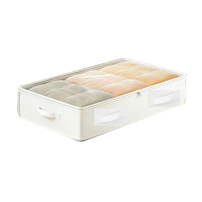 🛏️ LIMITED‑TIME 50% OFF! 📦 Foldable Underbed Storage Bag with Zipper Lid – Space-Saving, Clear Window & Reinforced Handles 🏠