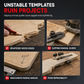 📐 50% OFF NOW! 🛠️ Router Template – Round Corner R Angle Jig, CNC Machined Alloy & Non-Slip Stop Blocks – For Woodworking & Wardrobe DIY 🔧