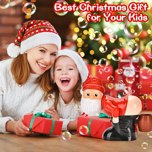 🎄 LIMITED‑TIME 50% OFF! 🎅 Christmas Gift Santa Bubble Maker, Cute Automatic Bubble Blowing Toy For Holiday 🫧