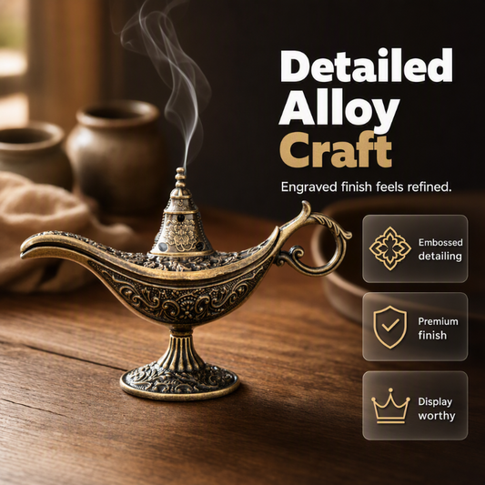 🕯️ LIMITED‑TIME 50% OFF! 🌿 Retro Aladdin Magic Lamp Incense Burner, Vintage Aroma Diffuser 🔥