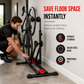 🚲 50% OFF NOW! 🔧 Foldable Bike Floor Stand – Double Pole, U-Shaped & Heavy-Duty – Saves Floor Space, Fits Road & Mountain Bikes 💪