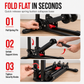 🚲 50% OFF NOW! 🔧 Foldable Bike Floor Stand – Double Pole, U-Shaped & Heavy-Duty – Saves Floor Space, Fits Road & Mountain Bikes 💪