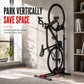 🚲 50% OFF NOW! 🔧 Foldable Bike Floor Stand – Double Pole, U-Shaped & Heavy-Duty – Saves Floor Space, Fits Road & Mountain Bikes 💪