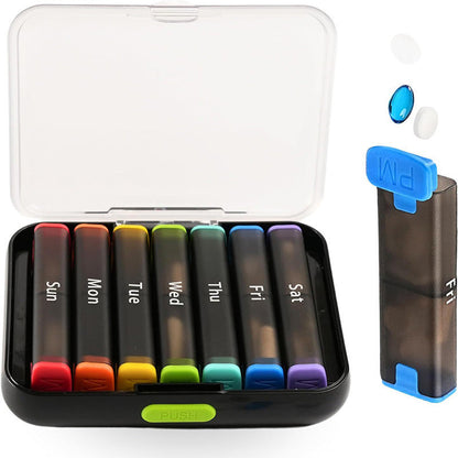💊 LIMITED‑TIME 50% OFF! 🌈 7-Day Detachable Pill Organizer – BPA-Free, Transparent Snap-Lids, Separate Daily Modules, Large Day Labels, Travel-Ready Medication & Supplement Manager 🧳