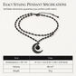 🌙 LIMITED‑TIME 50% OFF! 🖤 Gothic Dark Crystal Beaded Chain Necklace with Hollow Out Moon Alloy Pendant 📿
