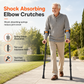 🩼 LIMITED‑TIME 50% OFF! 🚶 Folding Forearm Crutches – Shock-Absorbing Spring System, Reinforced Aluminum Shaft & Slip-Resistant Rubber Feet – Comfortable Mobility Aid for Fracture Rehabilitation 🦵