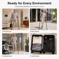 🩼 LIMITED‑TIME 50% OFF! 🚶 Folding Forearm Crutches – Shock-Absorbing Spring System, Reinforced Aluminum Shaft & Slip-Resistant Rubber Feet – Comfortable Mobility Aid for Fracture Rehabilitation 🦵
