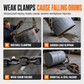 🏗️ 50% OFF NOW! 🔒 Heavy-Duty Drum Clamp – G80 Alloy Chains, Automatic Gravity Grip & Forged Manganese – For Industrial Overhead Lifting 💪