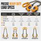 🏗️ 50% OFF NOW! 🔒 Heavy-Duty Drum Clamp – G80 Alloy Chains, Automatic Gravity Grip & Forged Manganese – For Industrial Overhead Lifting 💪