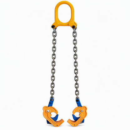 🏗️ 50% OFF NOW! 🔒 Heavy-Duty Drum Clamp – G80 Alloy Chains, Automatic Gravity Grip & Forged Manganese – For Industrial Overhead Lifting 💪