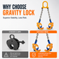 🏗️ 50% OFF NOW! 🔒 Heavy-Duty Drum Clamp – G80 Alloy Chains, Automatic Gravity Grip & Forged Manganese – For Industrial Overhead Lifting 💪