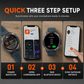 ⌚ 50% OFF NOW! 🛰️ Smartwatch – Bluetooth Calling, GPS & Beidou Positioning, Heart Rate/Sleep Monitor, Pedometer & Message Reminders 🏃