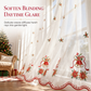 ❄️ LIMITED‑TIME 50% OFF! 🔔 Christmas Embroidered Sheer Window Curtain Panel with Snowflake and Bell Patterns 🎄