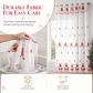 ❄️ LIMITED‑TIME 50% OFF! 🔔 Christmas Embroidered Sheer Window Curtain Panel with Snowflake and Bell Patterns 🎄