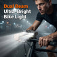 🚴 50% OFF NOW! 💡 Ultra-Bright Bike Light – Dual Beam, 30 LEDs & Real-Time Display – Up to 20H Runtime, Type-C & Remote 🛡️