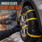 ❄️ 50% OFF NOW! 🚗 Universal Snow Chains – Thickened Anti-Slip Cleats, Nylon Cable Ties & Cold-Resistant – For SUVs, Sedans & Winter Driving 🛡️