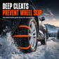 ❄️ 50% OFF NOW! 🚗 Universal Snow Chains – Thickened Anti-Slip Cleats, Nylon Cable Ties & Cold-Resistant – For SUVs, Sedans & Winter Driving 🛡️