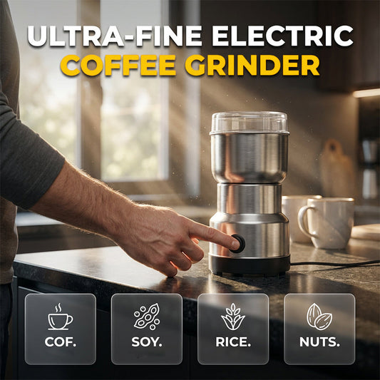 ☕ LIMITED‑TIME 50% OFF! ⚙️ Stainless Steel Multi‑Purpose Electric Grinder – Coffee Beans, Spices & Nuts, 300ml Bowl 🌿