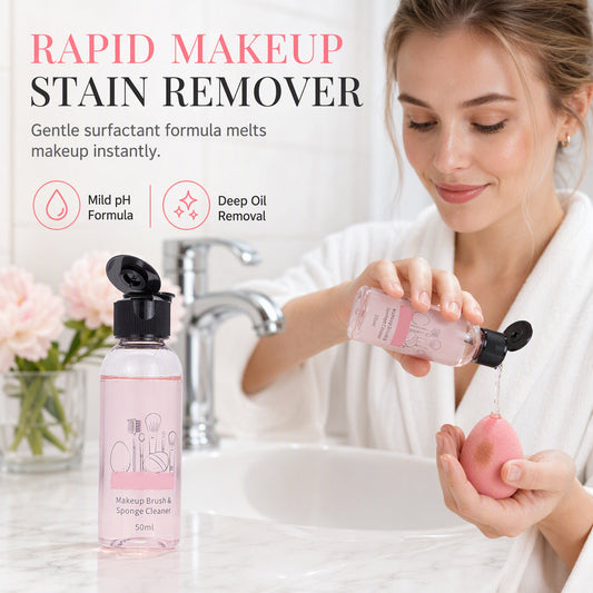 💄 LIMITED‑TIME 50% OFF! ✨ 50ml Makeup Brush & Sponge Cleanser – Deep Cleansing Liquid for Beauty Sponges & Cushion Puffs 🧼