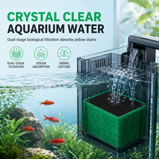 🐠 LIMITED‑TIME 50% OFF! 🫧 Activated Carbon Filter Cube – Honeycomb Filtration for Crystal‑Clear Water 🌿