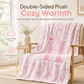 🎀 LIMITED‑TIME 50% OFF! 💖 Double‑Layer Thickened Flannel Throw Blanket – Cute Bowknot Monogram, Ultra‑Soft Fleece & Cozy Winter Warmth 🛏️