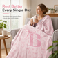 🎀 LIMITED‑TIME 50% OFF! 💖 Double‑Layer Thickened Flannel Throw Blanket – Cute Bowknot Monogram, Ultra‑Soft Fleece & Cozy Winter Warmth 🛏️