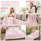 🎀 LIMITED‑TIME 50% OFF! 💖 Double‑Layer Thickened Flannel Throw Blanket – Cute Bowknot Monogram, Ultra‑Soft Fleece & Cozy Winter Warmth 🛏️