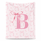 🎀 LIMITED‑TIME 50% OFF! 💖 Double‑Layer Thickened Flannel Throw Blanket – Cute Bowknot Monogram, Ultra‑Soft Fleece & Cozy Winter Warmth 🛏️