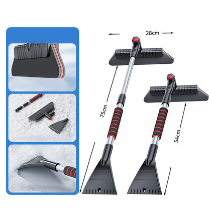 ❄️ 50% OFF NOW! 🚗 3-in-1 Telescopic Snow Brush & Ice Scraper – 360° Rotating Head, Extendable 54-75cm & Paint-Safe EVA Foam 🧹