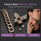 ✝️ LIMITED‑TIME 50% OFF! ✨ Hip Hop Iced Out Cross Pendant Necklace – Double-Layer Baguette Zircon Brass Chain 💎