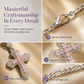 ✝️ LIMITED‑TIME 50% OFF! ✨ Hip Hop Iced Out Cross Pendant Necklace – Double-Layer Baguette Zircon Brass Chain 💎